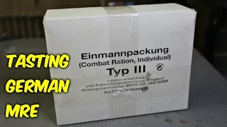 Tasting German Military MRE (Meal Ready to Eat)