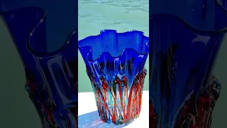 Lava Vase - Original Murano Glass handmade in Venice Italy