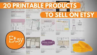 20 Printables to Sell on Etsy in 2021 | Make Money from Selling Profitable Digital Products