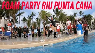 CRAZY FOAM PARTY-RIU PALACE PUNTA CANA PART-2 #foamparty  #foam #poolparty #riupalace  #pool #fun