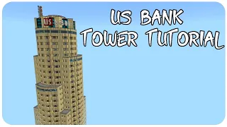 How to build a Skyscraper in Minecraft (US Bank Tower) part 1/4 Minecraft Skyscraper Tutorial