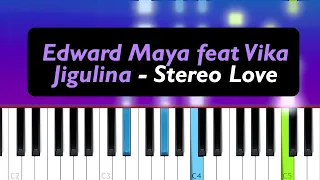 Edward Maya feat Vika Jigulina - Stereo Love  (Piano Tutorial)