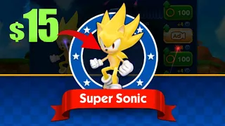 I Paid for the New Super Sonic Character in Sonic Dash Update - All 58 Characters Unlocked Gameplay