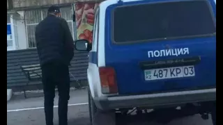 Найден справивший нужду возле полицейского авто народный мститель