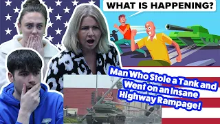 BRITISH FAMILY REACTS! True Story of Man Who Stole a Tank and Went on an Insane Highway Rampage!