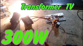 Inverter 12V to 220 from TV transformer | How to make