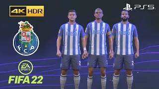 FIFA 22 PS5 - FC Porto - Game Faces - 4K 60FPS HDR Gameplay