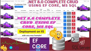 .NET 8.0 | COMPLETE  ASP.NET Core MVC Full CRUD Operation Using Entity Framework Code First | MSSQL