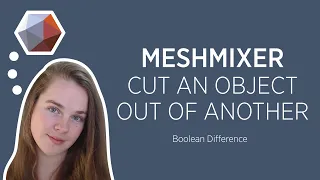 Meshmixer  Cut an object out of another | ⚡ Quickie ⚡