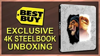 The Lion King (1994) Best Buy Exclusive Signature Collection 4K+2D Blu-ray SteelBook Unboxing