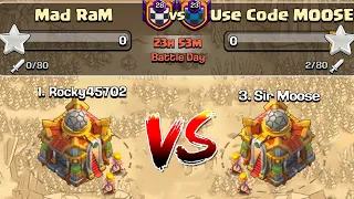 Clash Bashing vs Sir Moose War! - Clash of Clans