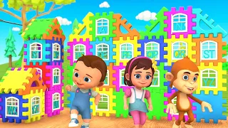 DIY Soccer Toy Puzzle House Assemble | Little Baby Boy & Girl Fun Activities | Preschool Kids 3D Edu