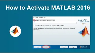 How to Activate MATLAB R2016a