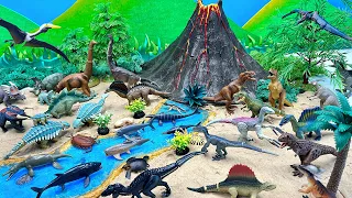 Welcome to Dinosaur Island With Volcano