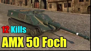 World of Tanks AMX 50 Foch Gameplay (12 Kills - 8K Damage)