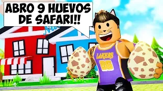 ABRO 9 HUEVOS DE SAFARI Y CONSIGO CASI TODAS LAS NUEVAS PETS! - ROBLOX ADOPT ME