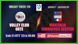 Volley [B] Volley Club Orte - MAXITALIA JUMBOFFICE SESTESE