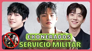 📍ACTORES COREANOS QUE NO FUERON O NO IRÁN AL EJÉRCITO 😲|  EXENTOS DEL SERVICIO MILITAR OBLIGATORIO