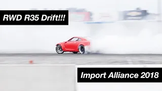 RWD R35 GTR Drifting at Import Alliance 2018 // Alex Thompson