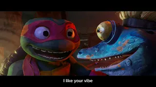 "I like your vibe!" (TMNT Mutant Mayhem) Funny Clips 2023 - Mondo Gecko Introduction