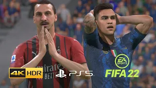 FIFA 22 PS5 - AC Milan vs Internazionale @ San Siro - 4K 60FPS HDR Next-Gen Gameplay