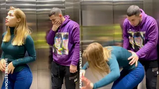 The Girl Could Not Believe What She Saw in the Elevator |  @Fitness samka  Prank Tiktoks