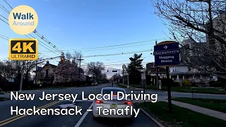 【4K60】 New Jersey Local Driving: Hackensack - Tenafly