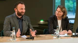Press conference with Kirill Petrenko and Andrea Zietzschmann at the Berlin Philharmonie, 2016