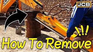JCB 3CX | How to Remove the Extending Dipper 👷 | New JCB Video