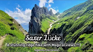 Hike to Saxer Lücke - A stunning ridge hike with Magical views!!! | Appenzell | Switzerland