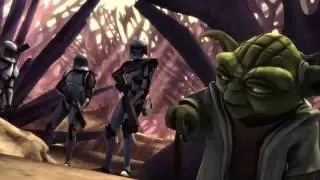 Star Wars The Clone Wars - Thire, Jek, Rys & Yoda vs Droids