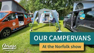 Our Campervans at the Norfolk Showground 2023