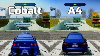 NFS Most Wanted: Chevrolet Cobalt SS vs Audi A4 3.2 FSI Quattro - Drag Race