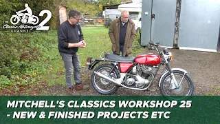 Classic Motorcycle Workshop Vlog 25 - new & finished projects etc