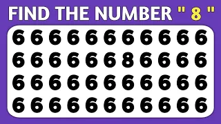 Find the ODD Number out |Test Your Eyes 👀? | [Easy•Medium•Hard] |