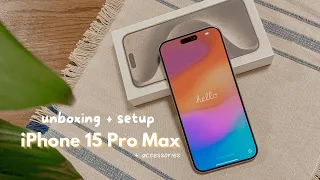 Aesthetic iPhone 15 Pro Max Unboxing ft. Moft