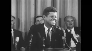 MP77-20  John F. Kennedy Press Conference at Truman Library