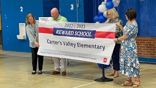 Carters Valley Elementary celebrates earning TN Reward School distinction