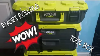 RYOBI ROLLING TOOL BOX THIS THING IS COOL!!!