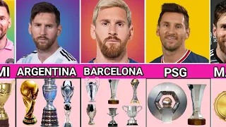 List of ALL LIONEL MESSI Career Trophies WON For His TEAMS | MESSI ALL TROPHIES WON