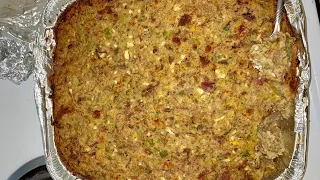How To Make Turkey and Sausage Dressing | Southern Cornbread Dressing