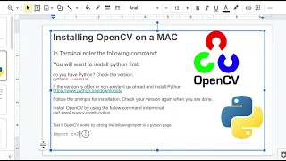 Installing OpenCV - 2023 Update