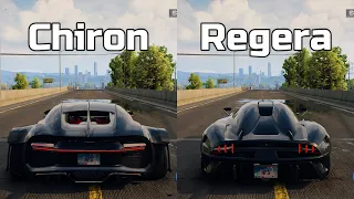 NFS Unbound: Bugatti Chiron Sport vs Koenigsegg Regera - WHICH IS FASTEST (Drag Race)