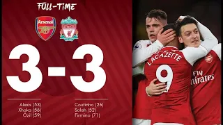 arsenal Vs liverpool 3 3 Premier League 2017- 2018 Full Highlights HD