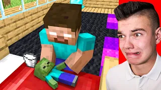 BIEDNY MAŁY ZOMBIE w Minecraft! (smutna animacja)