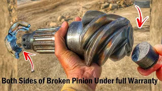 A Mechanic Repair the Broken Pinion, And Repaired Both Sides of Broken Pinion Under full Warranty