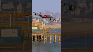 Aeroplane Emergency Landing in Water after Engine Failed GTA 5 #shorts