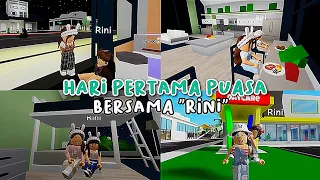 VLOG HARI PERTAMA PUASA BERSAMA "RINI"😻💗 seru banget‼️ | brookhaven | roleplay | roblox Indonesia