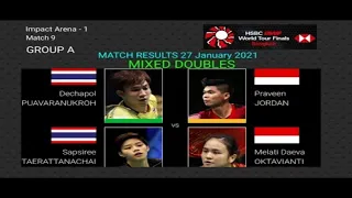 Praveen Jordan/Melati Daeva Oktavianti vs Puavaranukroh/Taerattanachai | HSBC BWF World Tour Finals
