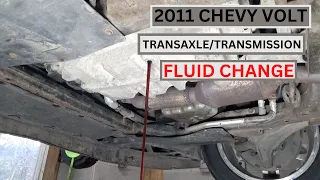 CHANGING 4ET50 TRANSAXLE/TRANSMISSION FLUID 2011 CHEVY VOLT